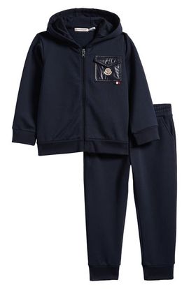 Moncler Moncler Kids' Contrast Pocket Hoodie & Joggers Set