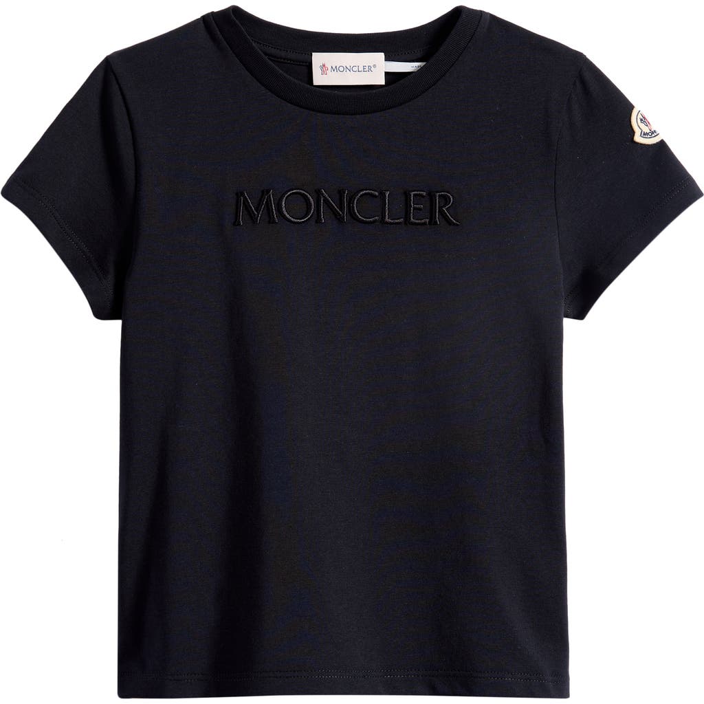 Moncler Moncler Kids' Embroidered Logo Patch T-Shirt