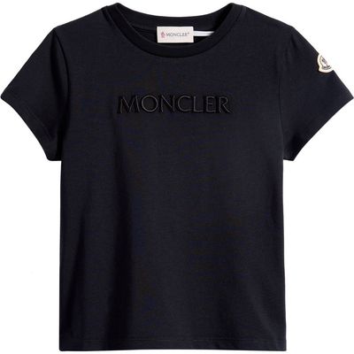 Moncler Moncler Kids' Embroidered Logo Patch T-Shirt