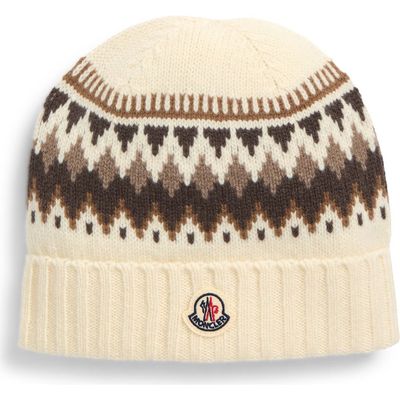 Moncler Moncler Kids' Fair Isle Virgin Wool Beanie