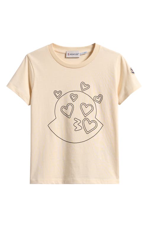 Moncler Moncler Kids' Heart Logo Graphic T-Shirt