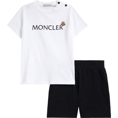 Moncler Moncler Kids' Logo Graphic T-Shirt & Shorts Set