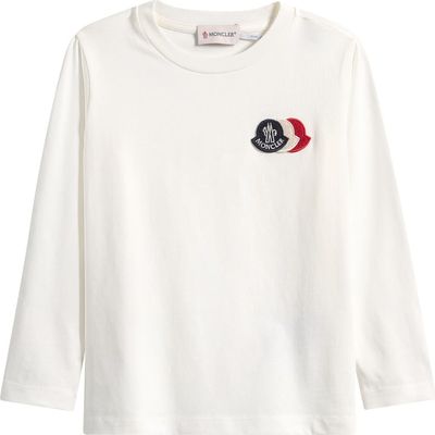Moncler Moncler Kids' Logo Patch Long Sleeve T-Shirt