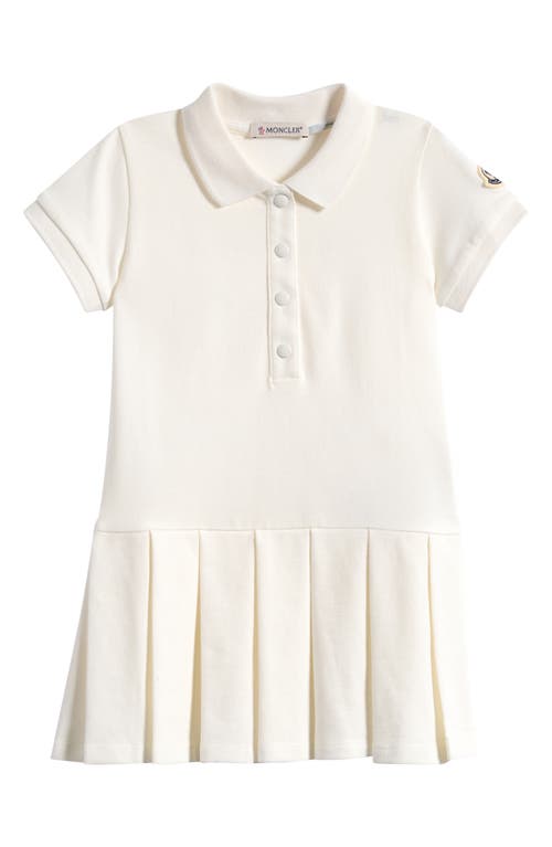 Moncler Moncler Kids' Logo Patch Piqué Polo Dress