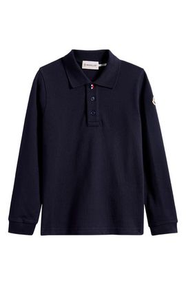 Moncler Moncler Kids' Long Sleeve Polo
