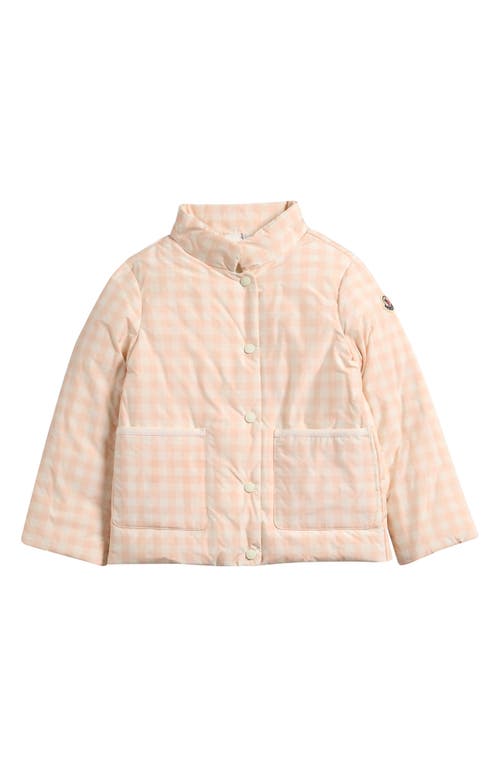 Moncler Moncler Kids' Mira Check Down Jacket