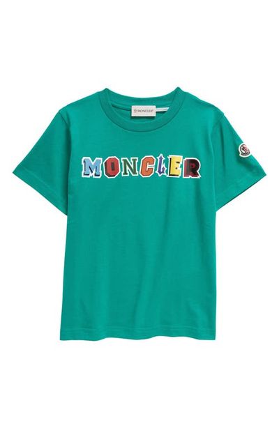 Moncler Moncler Kids' Multi Logo Cotton Graphic T-Shirt