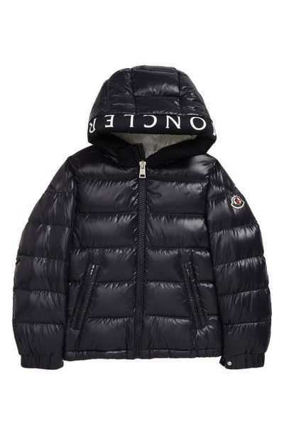 Moncler Moncler Kids' Salzman Logo Water Resistant Down Puffer Jacket