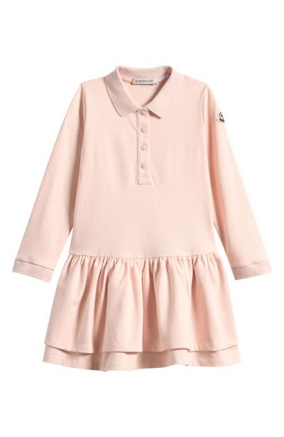 Moncler Moncler Kids' Stretch Cotton Piquè Polo Dress