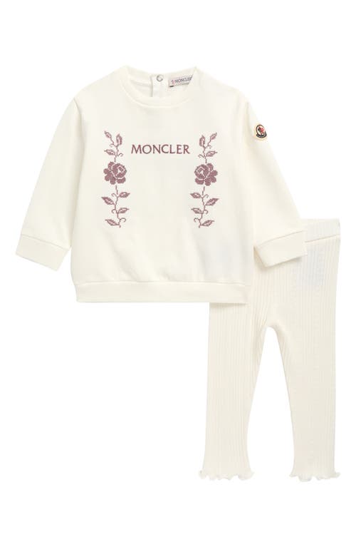 Moncler Moncler Kids' Stretch Cotton Sweatshirt & Leggings Set