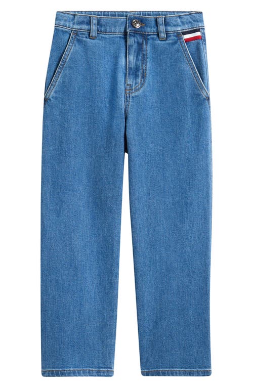 Moncler Moncler Kids' Tricolor Stripe Straight Leg Jeans