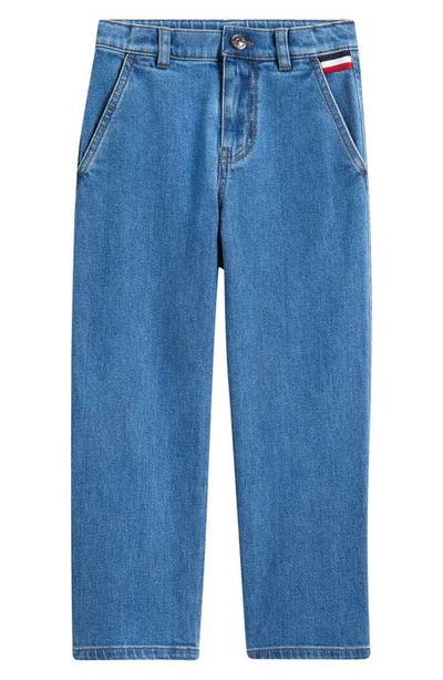 Moncler Moncler Kids' Tricolor Stripe Straight Leg Jeans