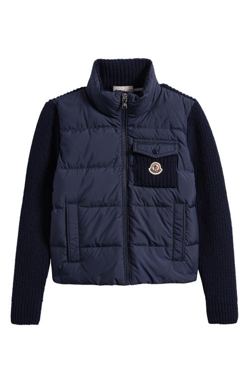 Moncler Moncler Kids' Wool & Cashmere Down Puffer Cardigan