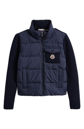 Moncler Moncler Kids' Wool & Cashmere Down Puffer Cardigan