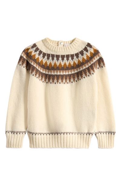Moncler Moncler Kids' Wool & Cashmere Fair Isle Sweater