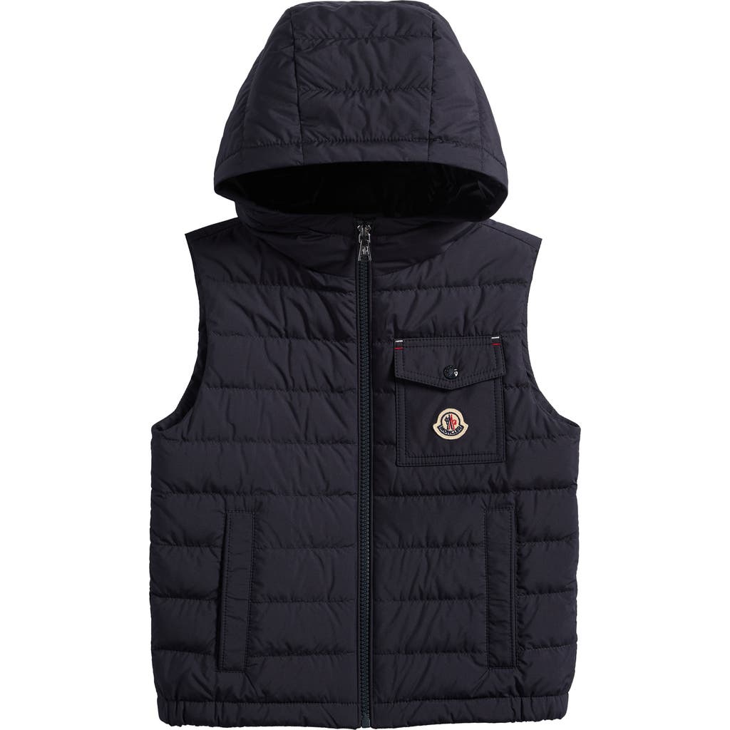 Moncler Moncler Kids' Wystan Down Hooded Puffer Vest