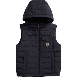 Moncler Moncler Kids' Wystan Down Hooded Puffer Vest