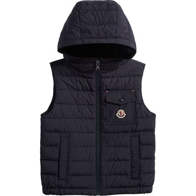 Moncler Moncler Kids' Wystan Down Hooded Puffer Vest