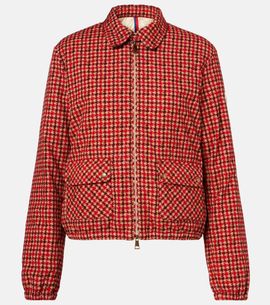 Moncler Moncler Lanset houndstooth cotton down jacket