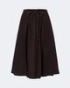 Moncler Moncler Leather-trimmed virgin wool midi skirt - 1