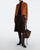 Moncler Moncler Leather-trimmed virgin wool midi skirt - 2