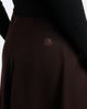 Moncler Moncler Leather-trimmed virgin wool midi skirt - 5