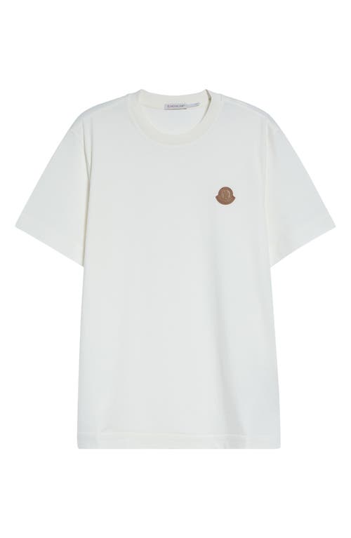 Moncler Moncler Leather Logo Patch Cotton T-Shirt