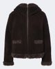 Moncler Moncler Leuctre shearling-trimmed down jacket - 1