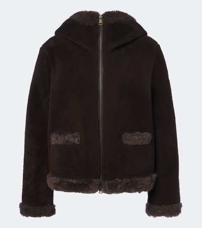 Moncler Moncler Leuctre shearling-trimmed down jacket