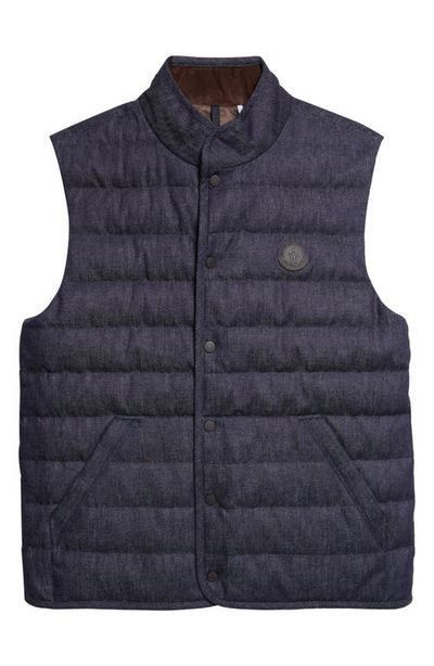 Moncler Moncler Liorane Denim Down Puffer Vest