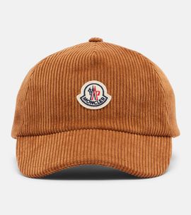 Moncler Moncler Logo corduroy baseball cap