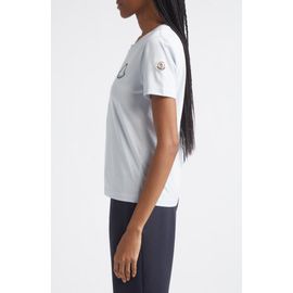 Moncler Moncler Logo Cotton Jersey Graphic T-Shirt