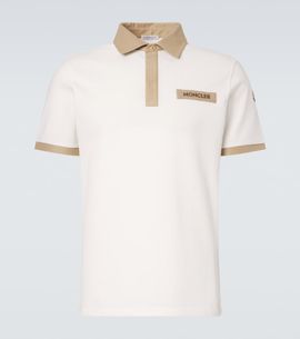 Moncler Moncler Logo cotton piqué polo shirt