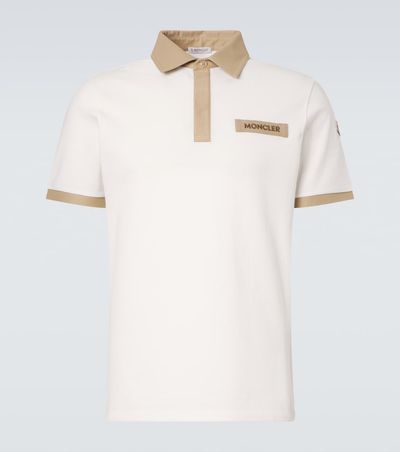 Moncler Moncler Logo cotton piqué polo shirt