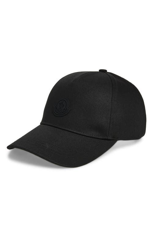 Moncler Moncler Logo Patch Adjustable Baseball Cap