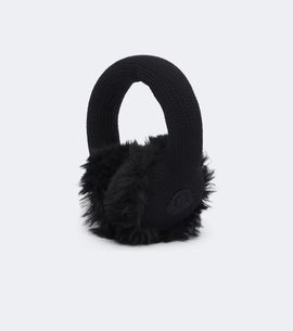 Moncler Moncler Logo ribbed-knit virgin wool earmuffs