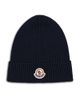 Moncler Moncler Logo Ribbed Beanie Hat - 1