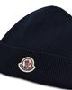 Moncler Moncler Logo Ribbed Beanie Hat - 2
