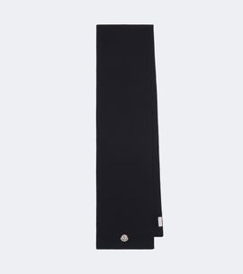 Moncler Moncler Logo virgin wool scarf