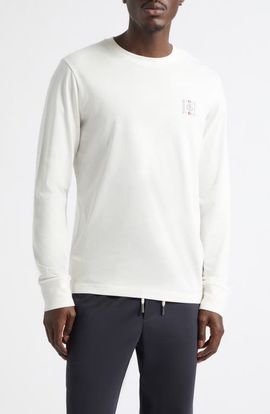 Moncler Moncler Long Sleeve Cotton T-Shirt