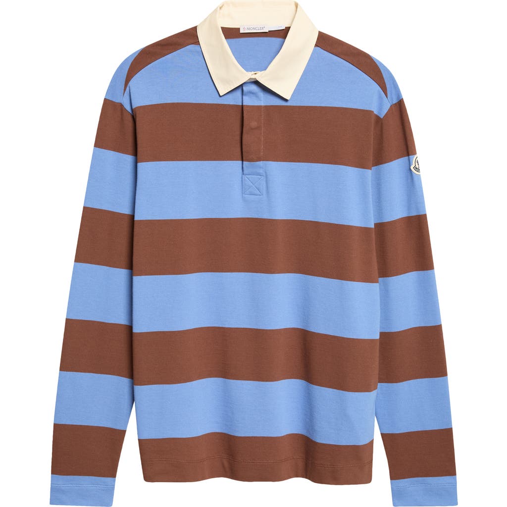 Moncler Moncler Long Sleeve Stripe Rugby Polo