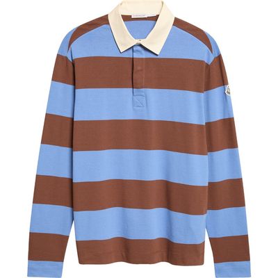 Moncler Moncler Long Sleeve Stripe Rugby Polo