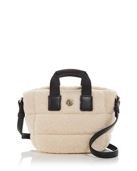 Moncler Moncler Micro Caradoc Faux Fur Crossbody Bag