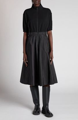 Moncler Moncler Mixed Media A-Line Dress