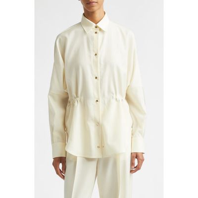 Moncler Moncler Mixed Media Snap-Up Shirt