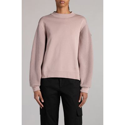 Moncler Moncler Mixed Media Virgin Wool & Cotton Sweatshirt