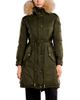 Moncler Moncler Moustique Hooded Shearling Trim Long Down Parka - 1