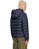 Moncler Moncler Navy Arneb Hooded Short Down Jacket - 3