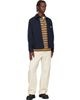 Moncler Moncler Navy Cotton Blend Gabardine Shirt Jacket - 4