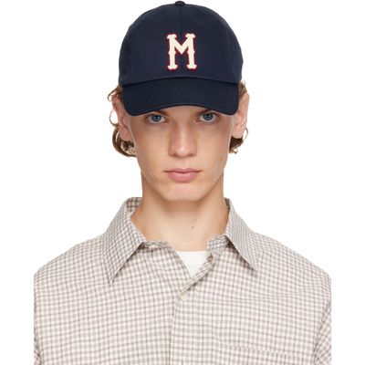 Moncler Moncler Navy Cotton Gabardine Baseball Cap